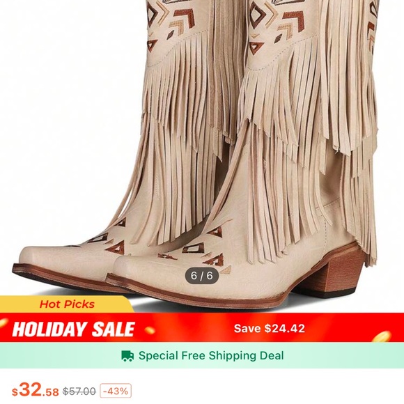 Western cowgirl boots - Picture 4 of 4